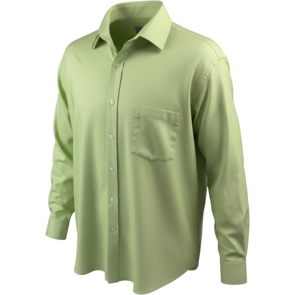 Donald J. Trump Signature Collection Mens Lime Green Non-Iron Shirt 17.5 34/35